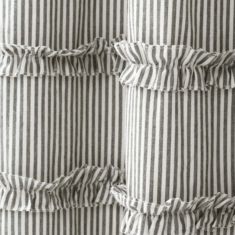 Lush Decor Vintage Stripe Yarn Dyed Cotton Shower Curtain, 72" x 72", Gray - Image 5